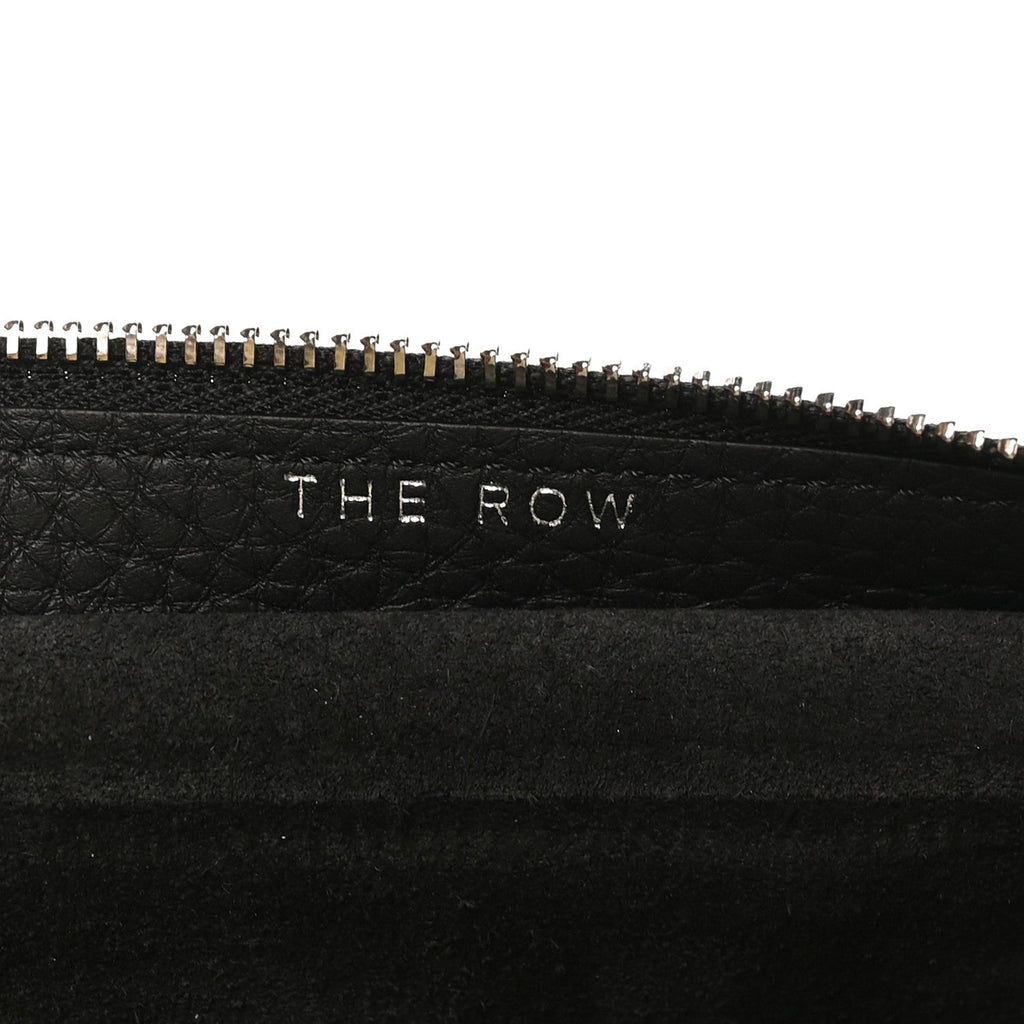Grained Calfskin Large Slouchy Banana Bag Black