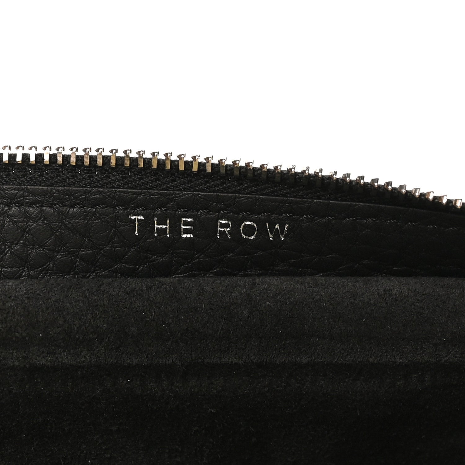 Grained Calfskin Large Slouchy Banana Bag Black