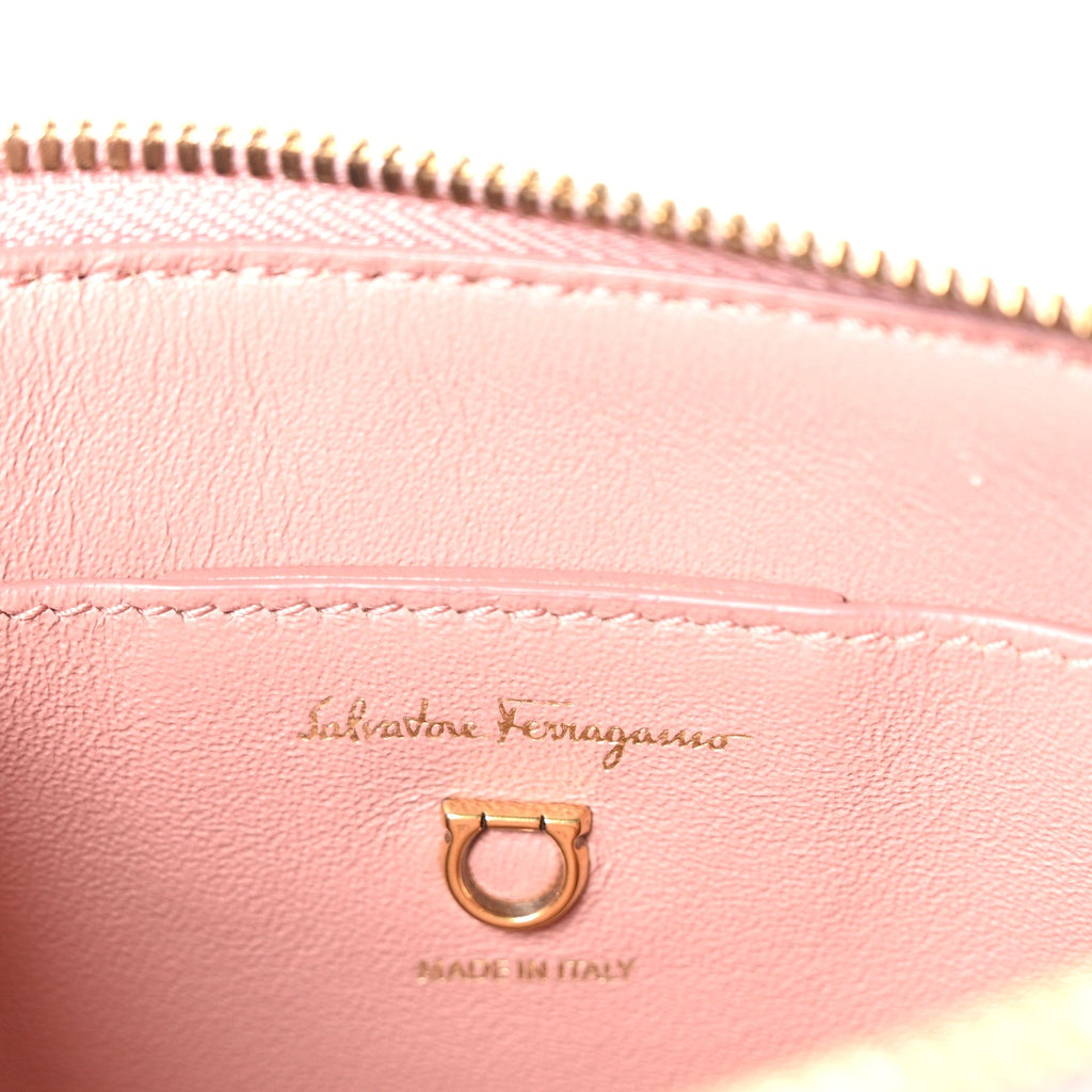 Calfskin Trifolio Crossbody Bag Antique Rose