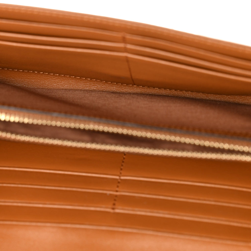 Visetos Studded Patricia Wallet On Chain Cognac