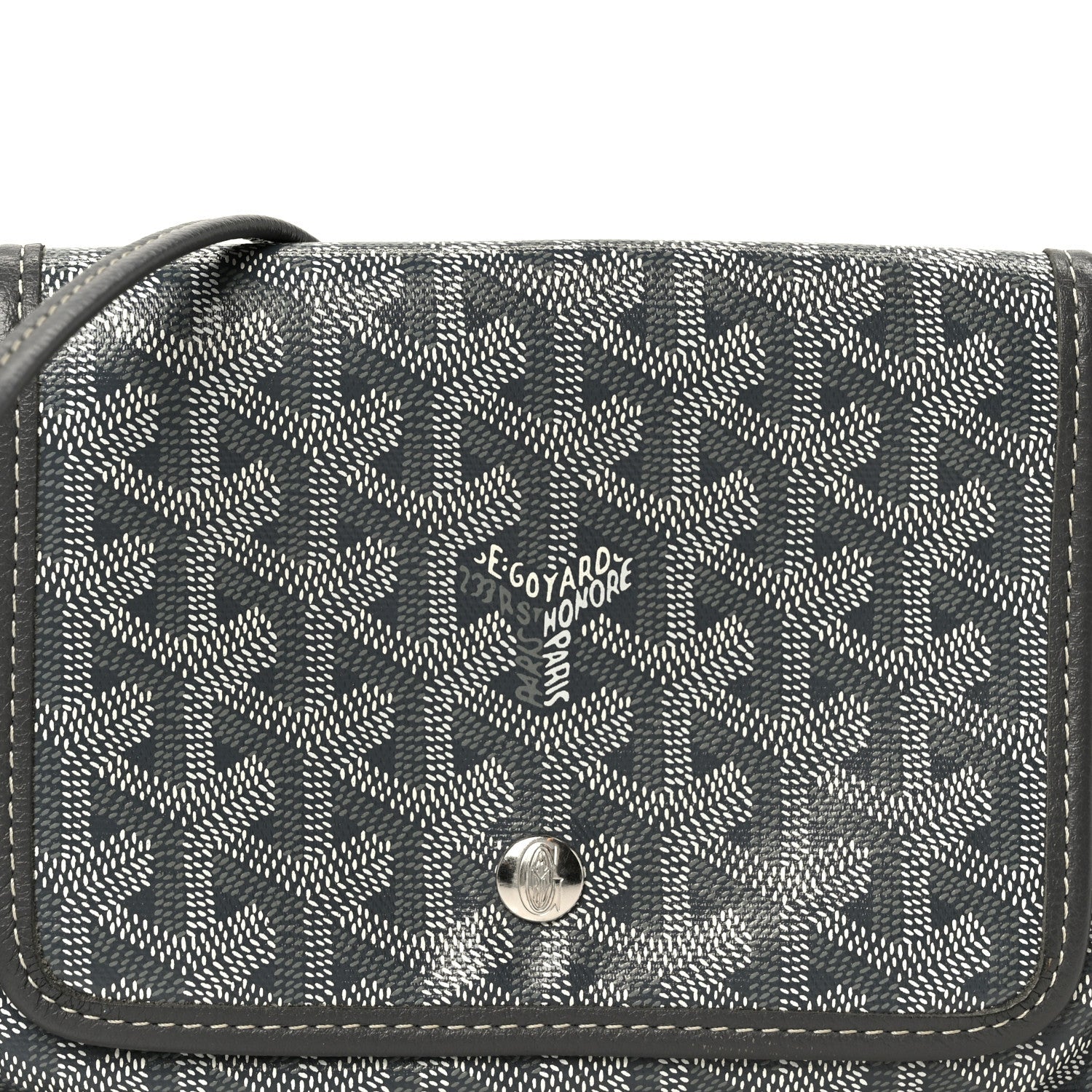 Goyardine Plumet Wallet Clutch Grey