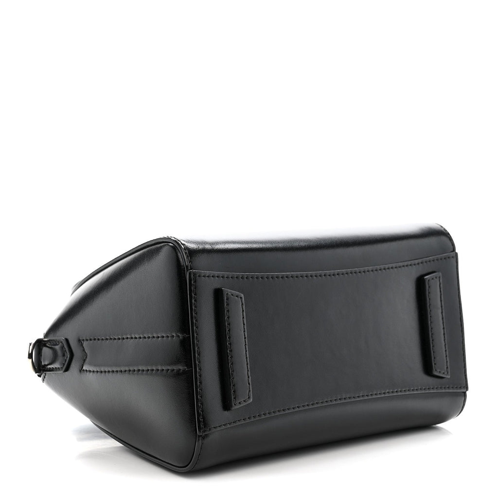 Shiny Lord Calfskin Mini Antigona Black
