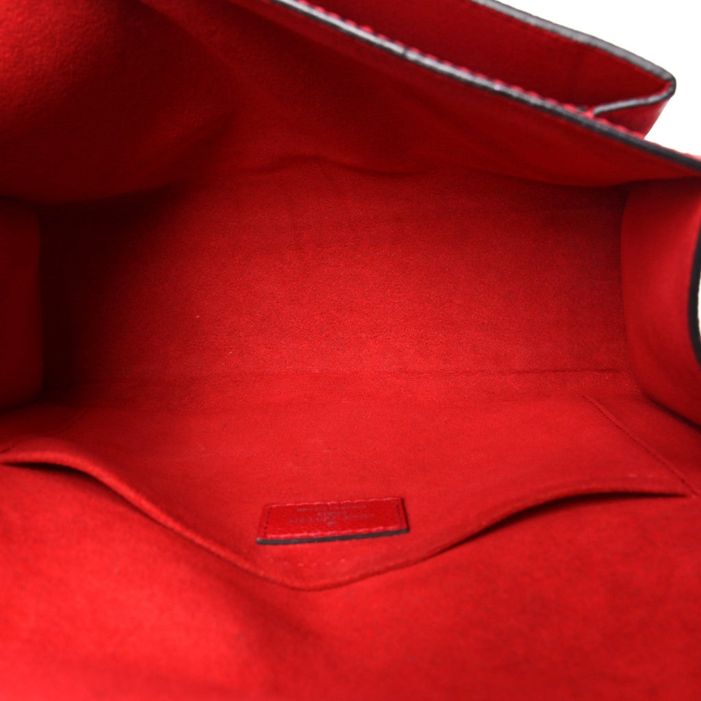 Soft Calfskin My Lockme Chain Bag BB Poppy