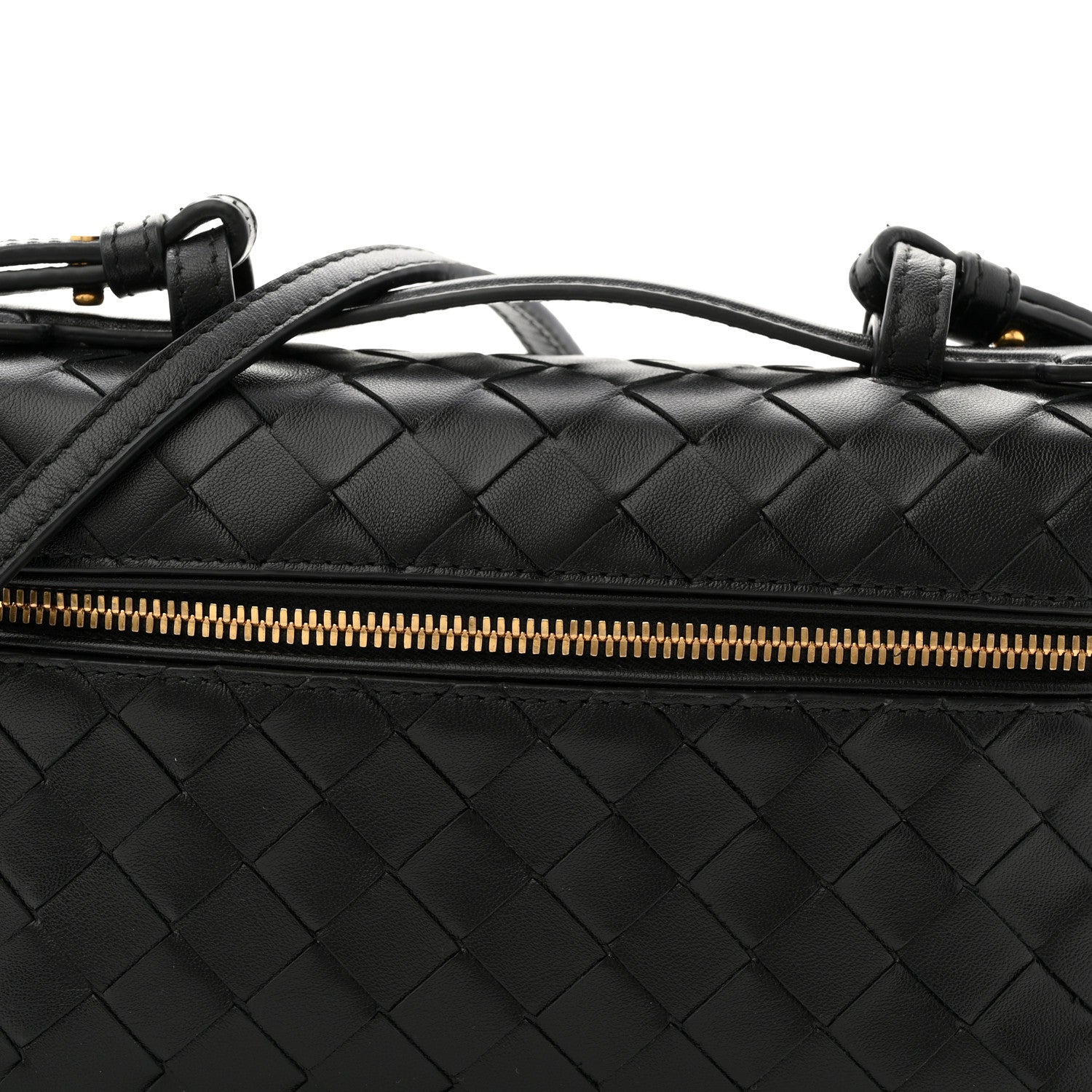 Calfskin Intrecciato Bang Bang Vanity Case Black