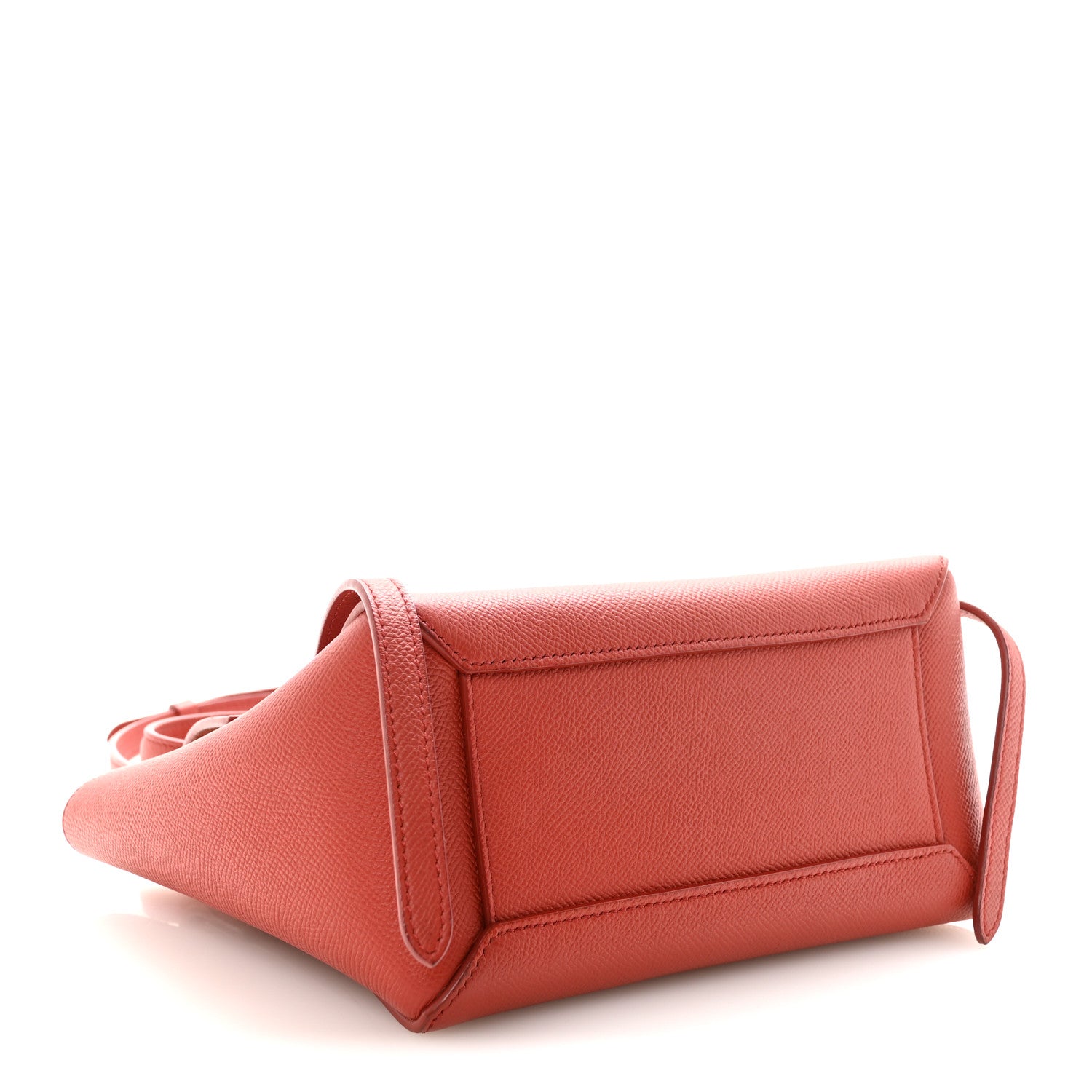 Grained Calfskin Nano Belt Bag Coral