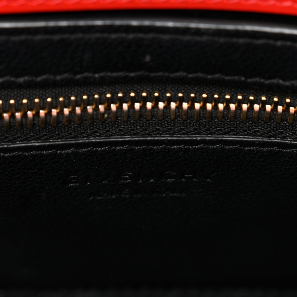 Smooth Calfskin Mini Horizon Satchel Red