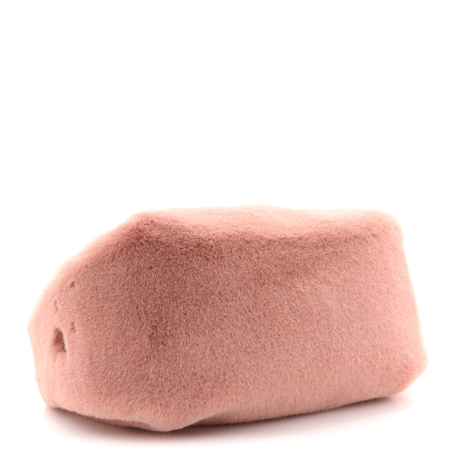 Faux Fur Mini Scrunchie Bag Pink