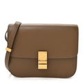 Box Calfskin Medium Classic Box Flap Bag  Camel