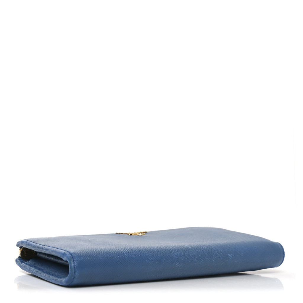Vitello Move Half Zip Wallet Cobalto