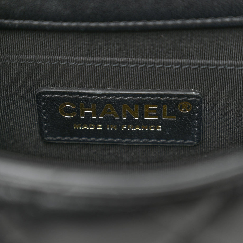 Lambskin Quilted Small My Precious Flap Black