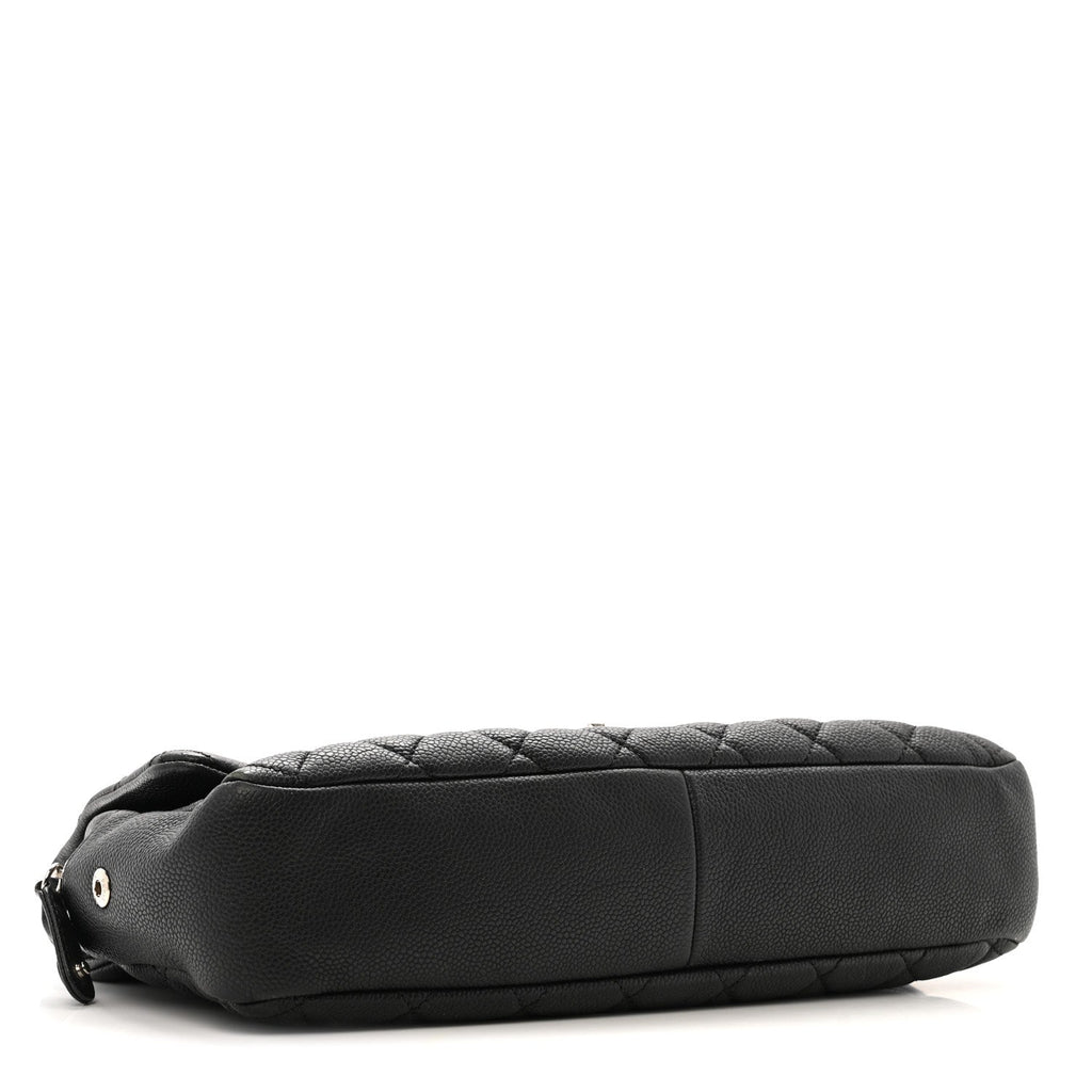 Caviar Quilted Jumbo Easy Flap Black