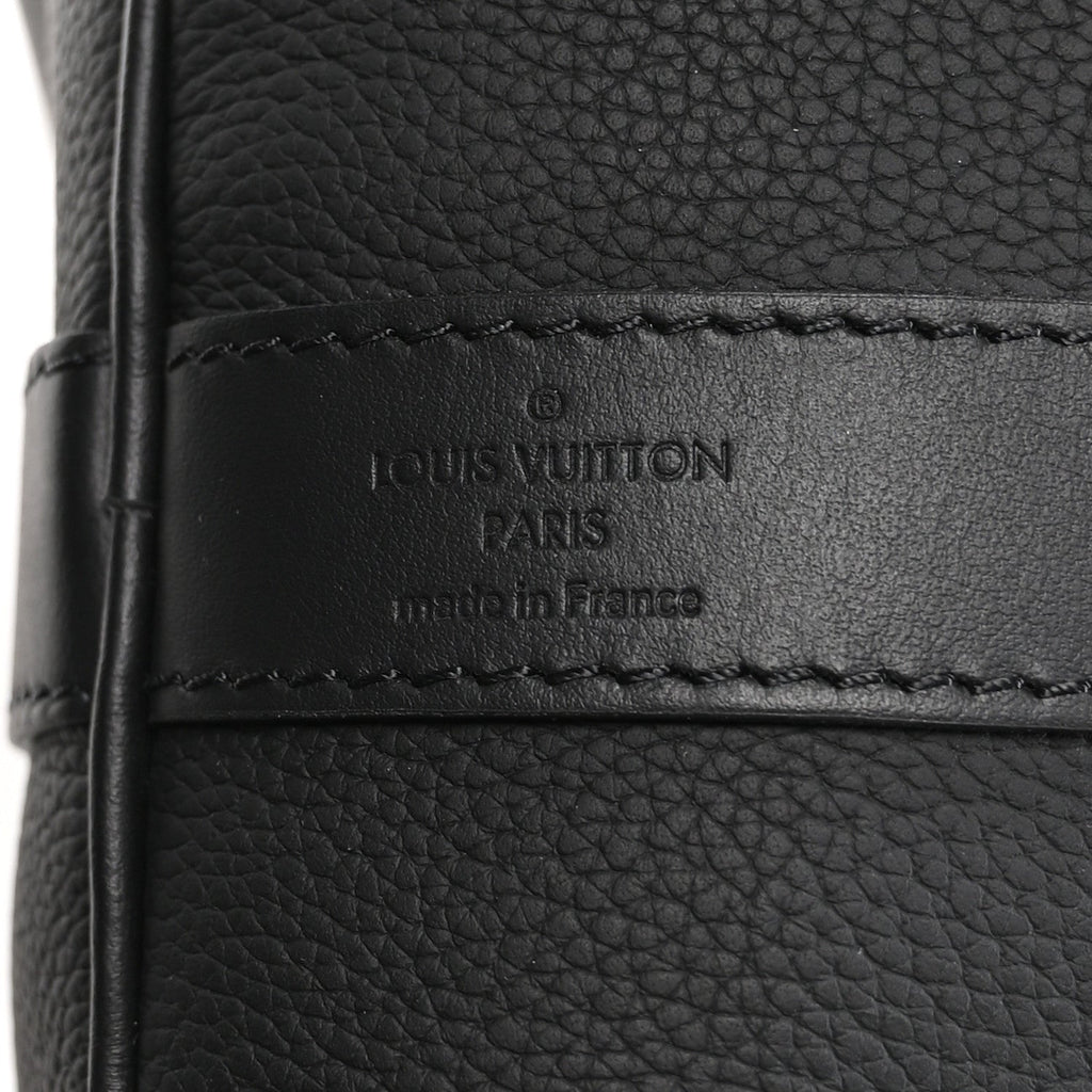 Grained Calfskin Aerogram Keepall Bandouliere 50 Black
