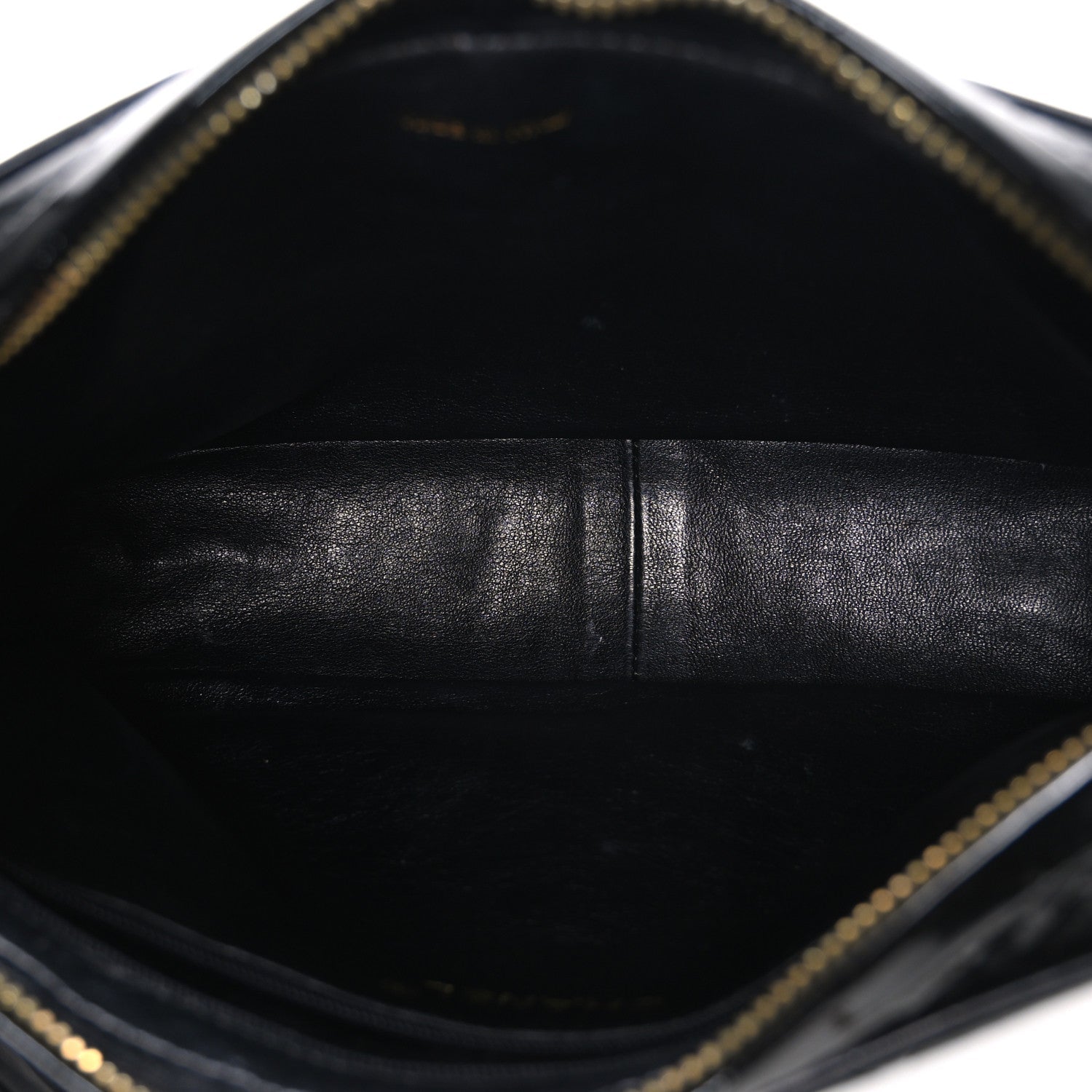 Patent Quilted Tassel Camera Case Black