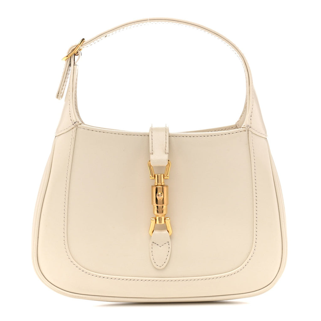 Boarded Dyana Lux Calfskin Mini Jackie 1961 Hobo Mystic White