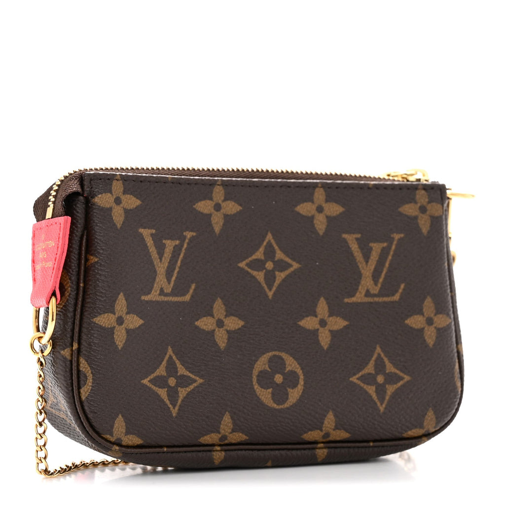 Monogram 2021 Christmas Animation London Mini Pochette Accessories Red
