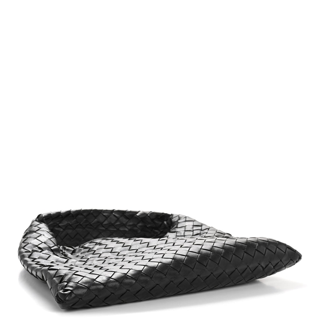 Calfskin Intrecciato Small Hop Black