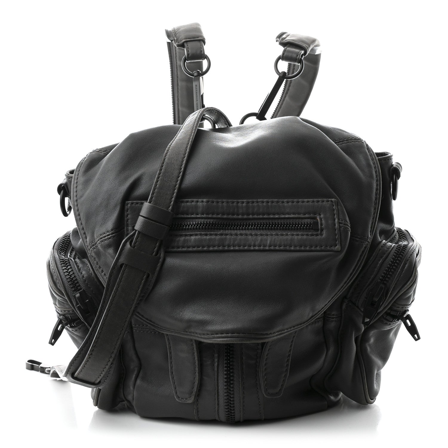 Lambskin Backpack Bag Grey