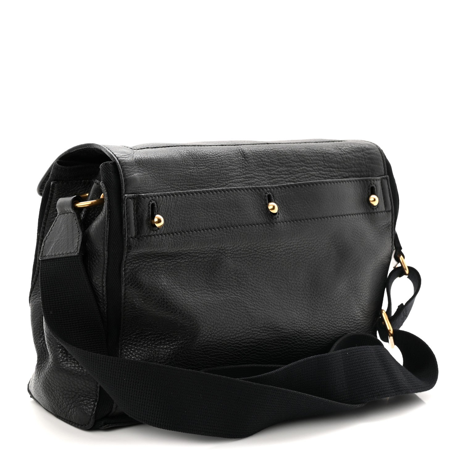 Calfskin Muse Two Messenger Black