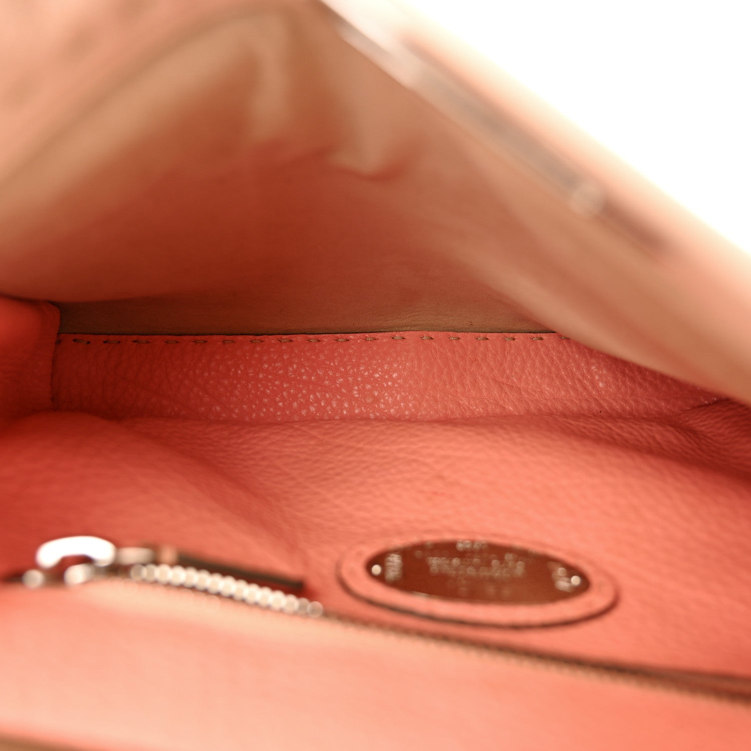 Cuoio Romano Selleria Bi-Color Medium Peekaboo Iconic Satchel Rosa Plaster Pesca