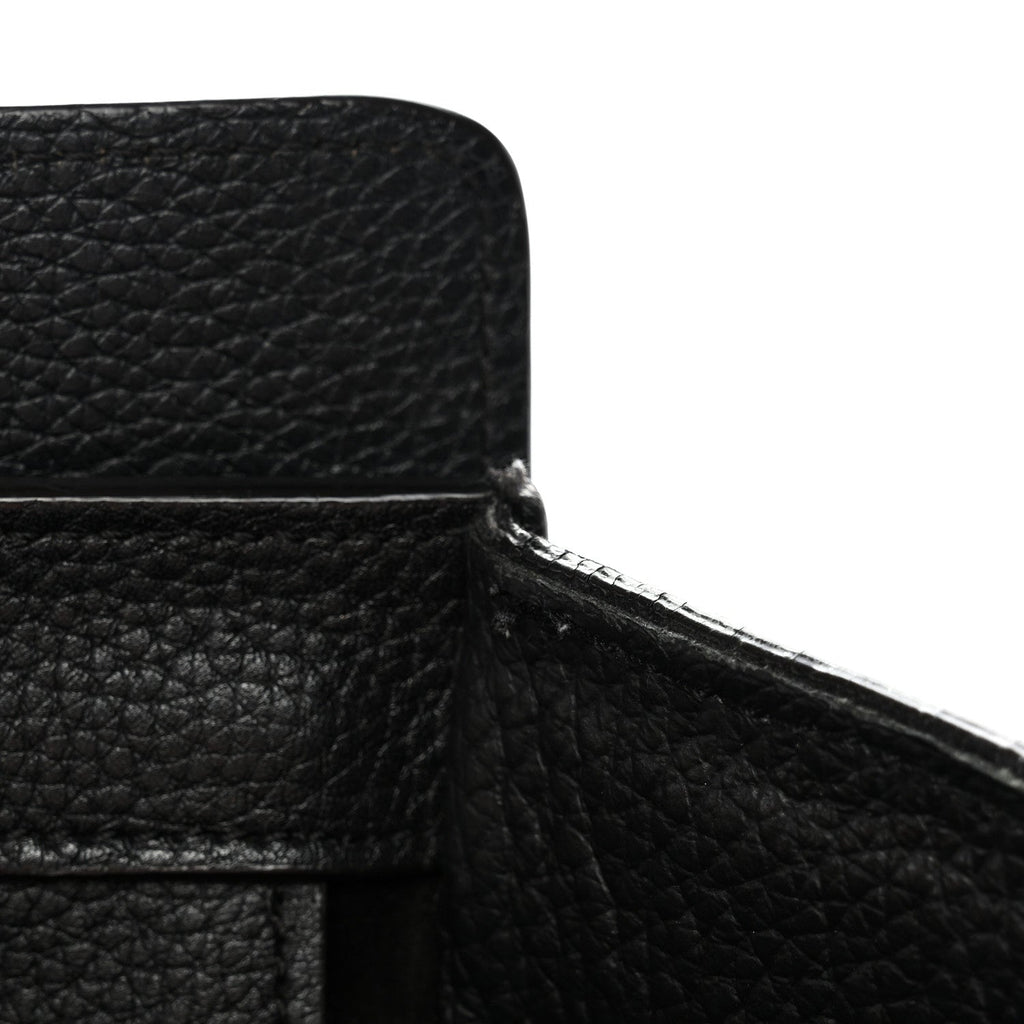 Drummed Calfskin Mini Luggage Black