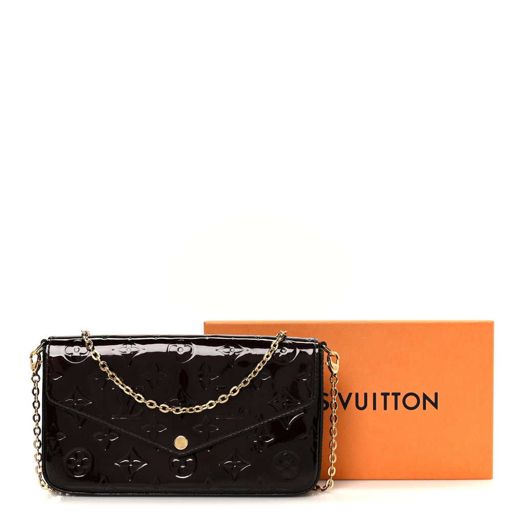 Vernis Pochette Felicie Chain Wallet Amarante