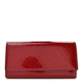 Patent Calfskin Wallet Red