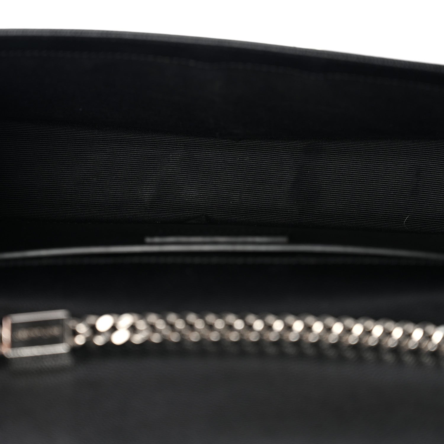 Grain De Poudre Medium Classic Monogram Kate Satchel Black