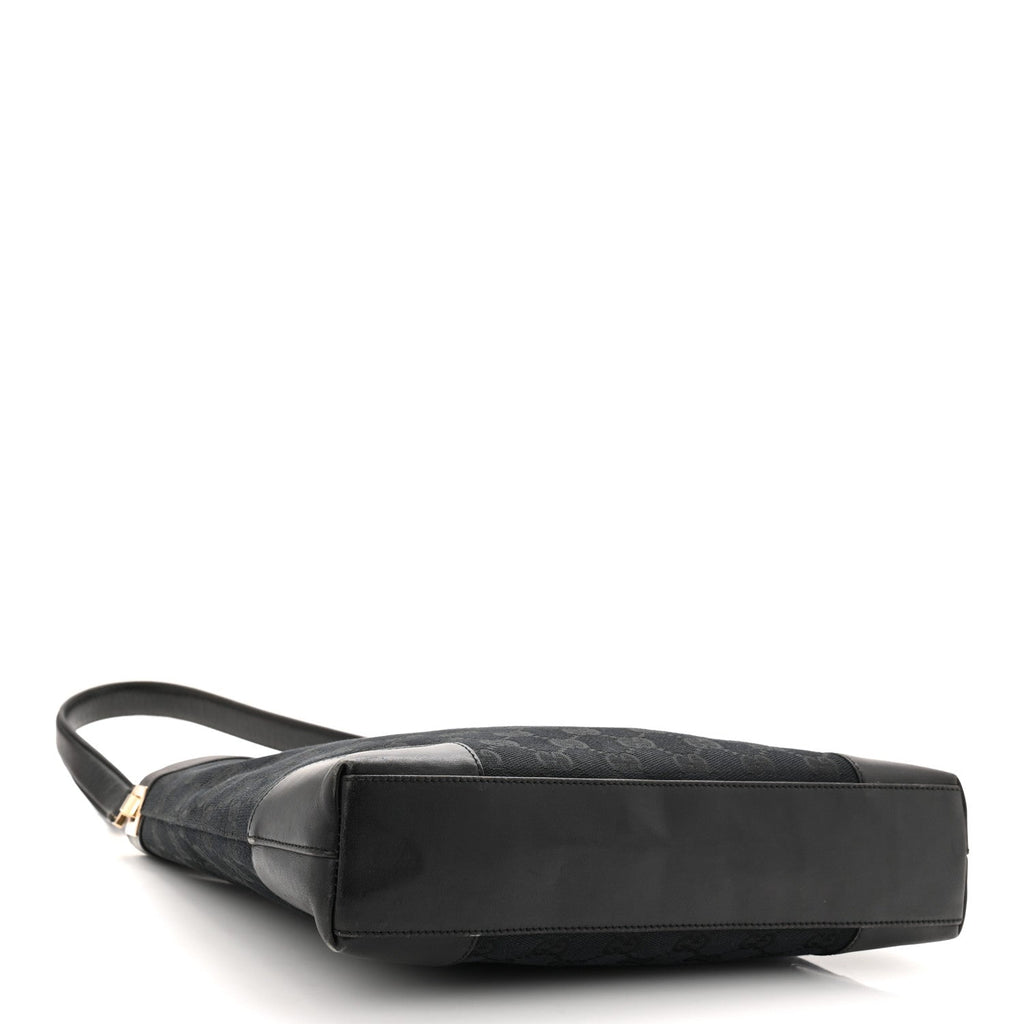 GG Monogram Shoulder Bag Black