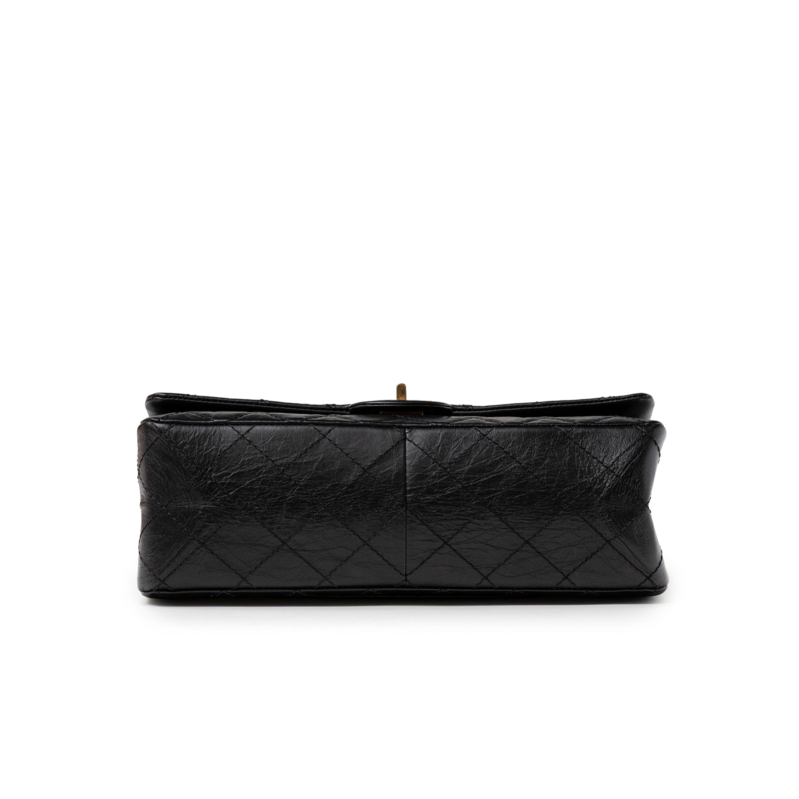 Chanel 2.55 Reissue 226 Flap Black Aged Calfskin Brushed Gold Hardware