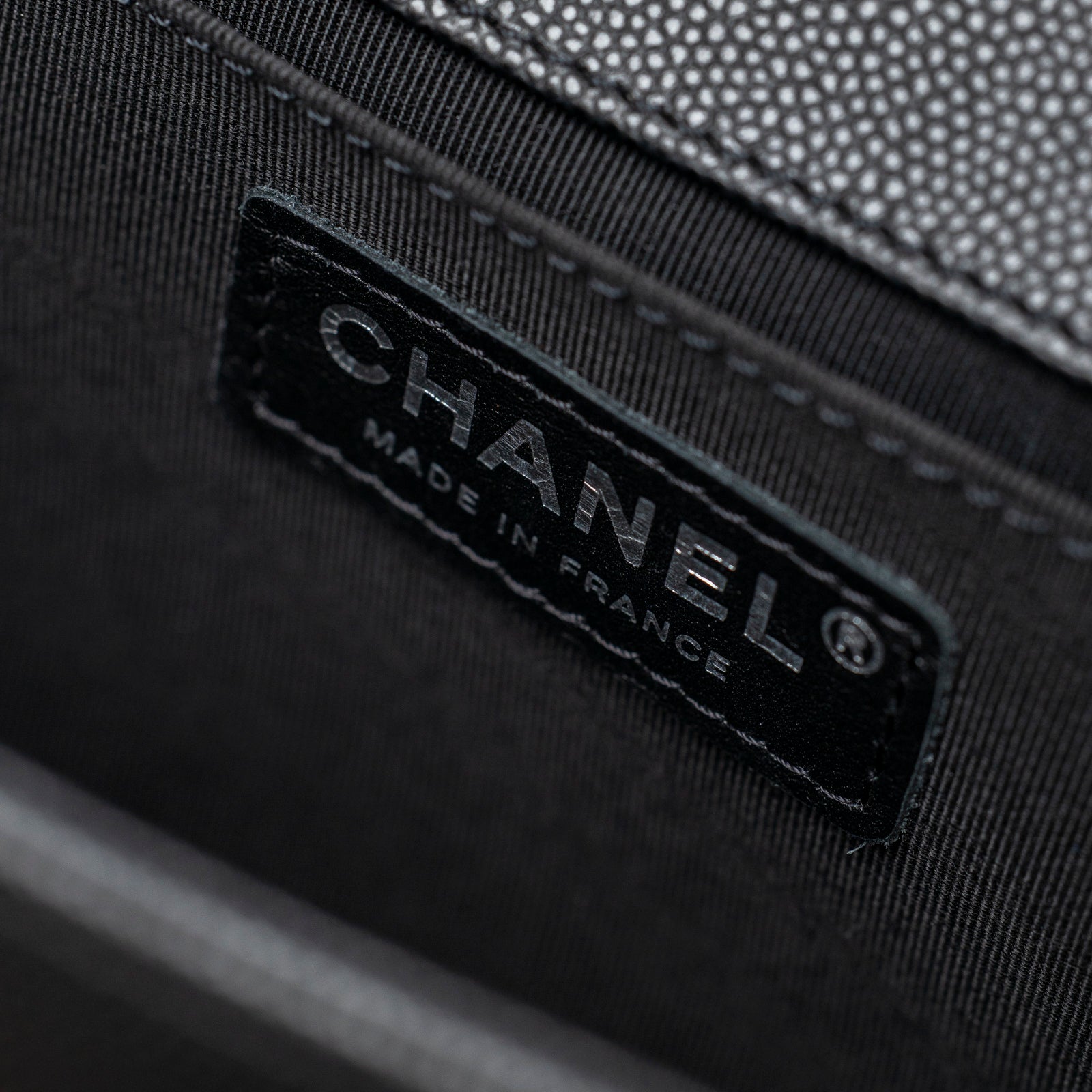 Chanel Boy Bag Medium Black Caviar Aged Ruthenium Hardware