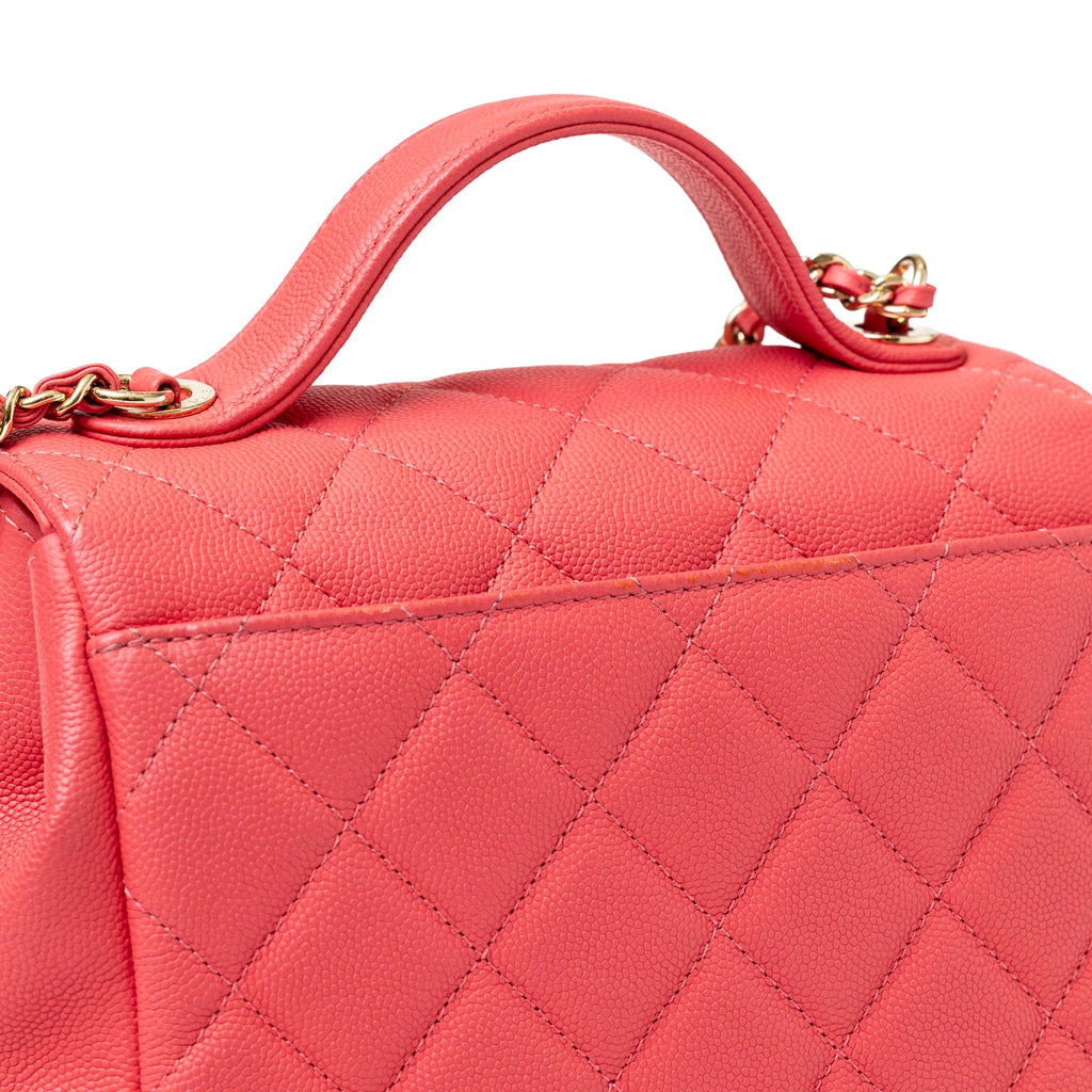 Chanel Business Affinity Small Flap Bag Pink Caviar Light Gold Hardware