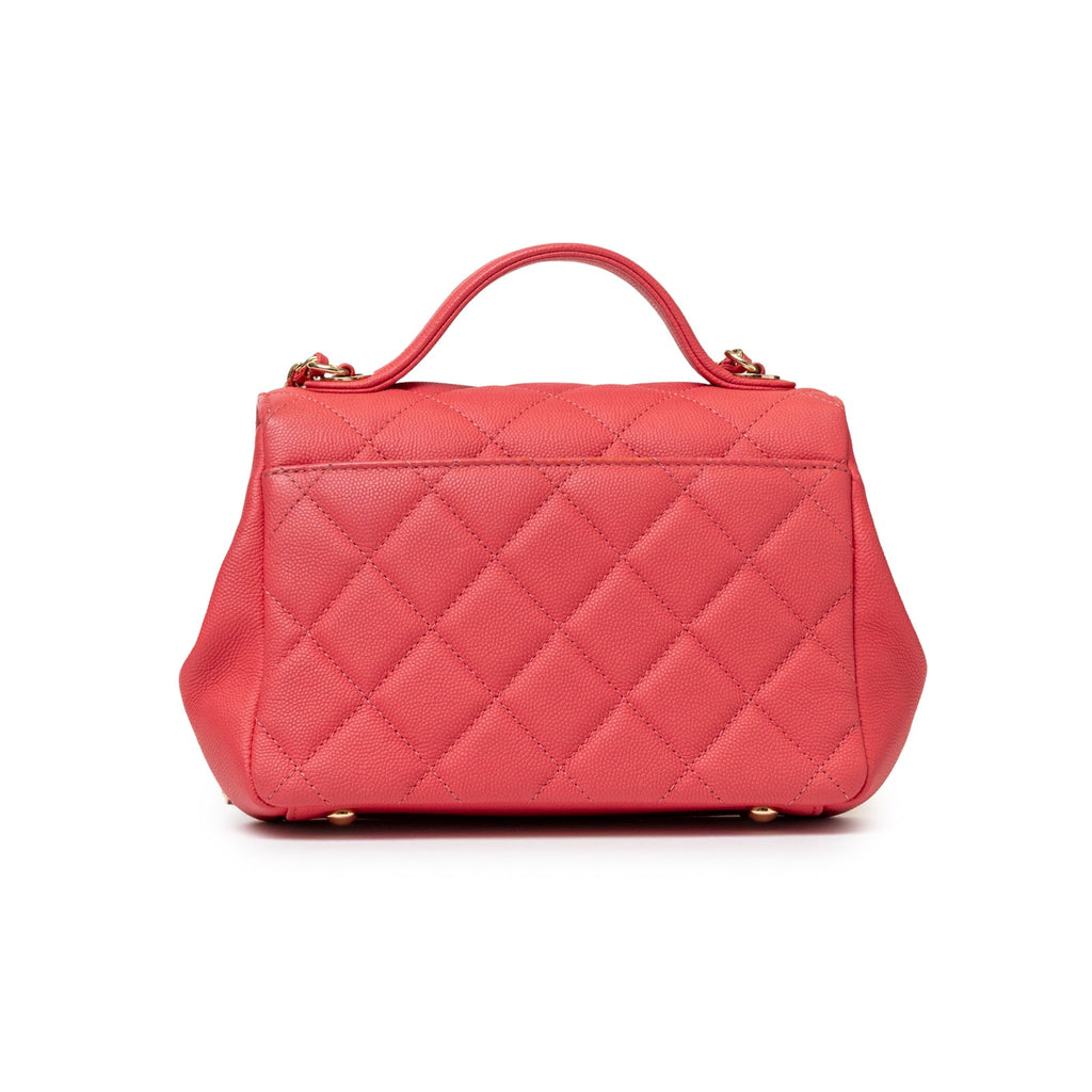 Chanel Business Affinity Small Flap Bag Pink Caviar Light Gold Hardware