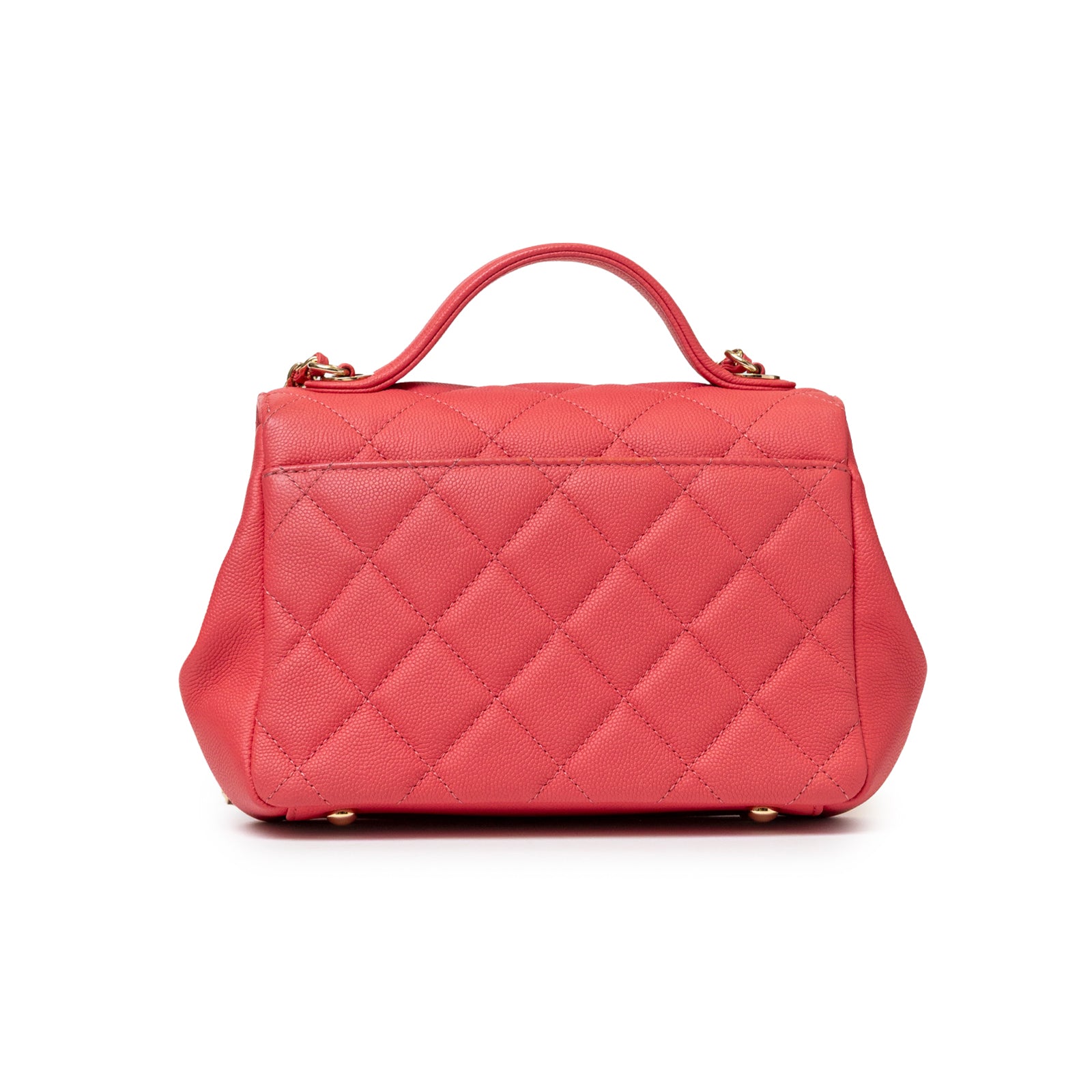 Chanel Business Affinity Small Flap Bag Pink Caviar Light Gold Hardware