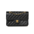 Chanel Classic Flap Bag Small Black Caviar Gold Hardware
