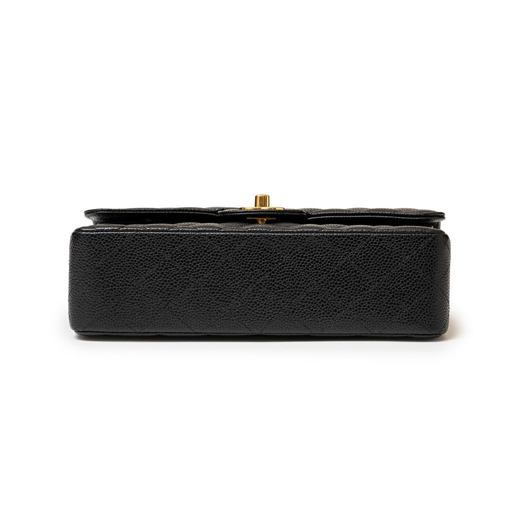 Chanel Classic Flap Bag Small Black Caviar Gold Hardware