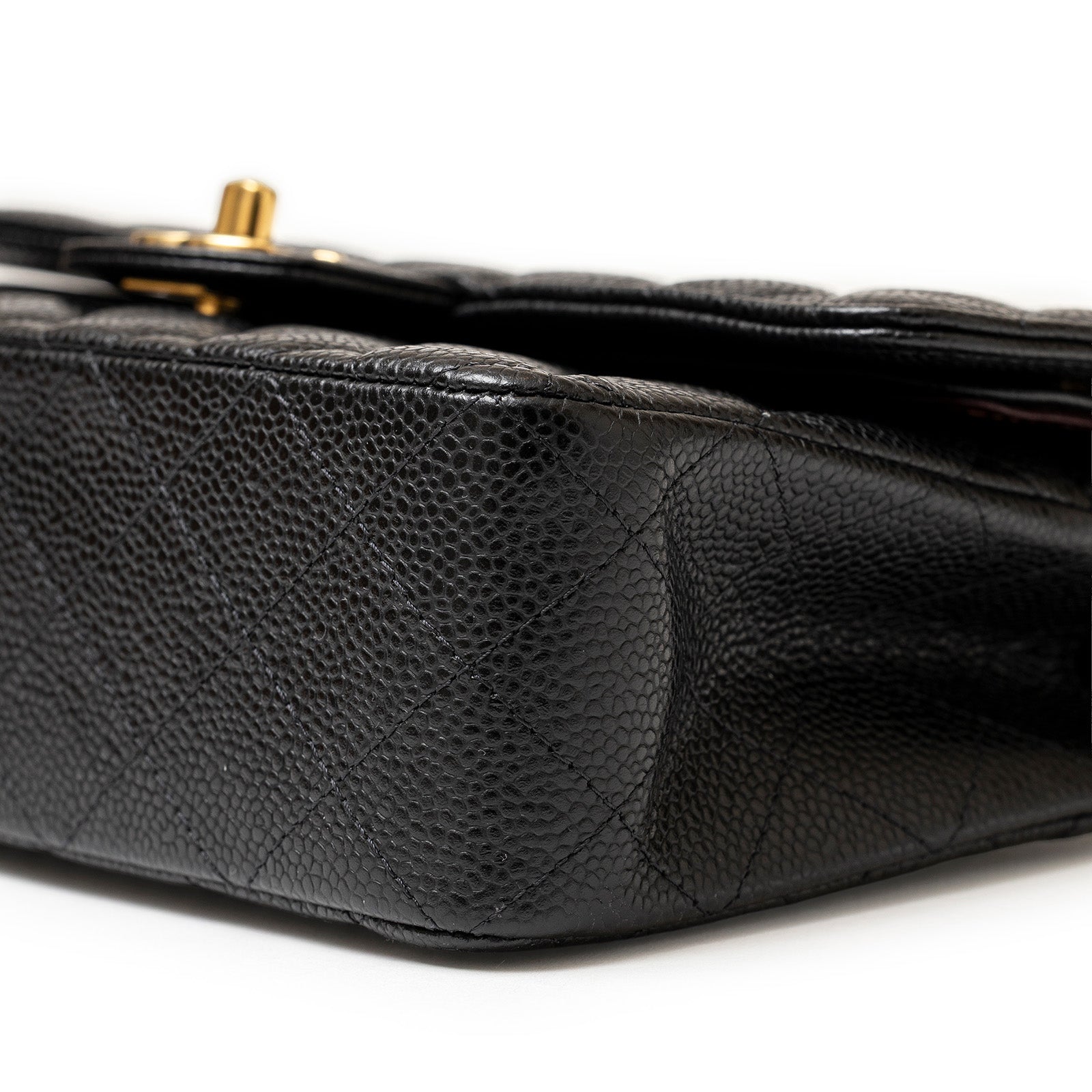 Chanel Classic Flap Bag Small Black Caviar Gold Hardware