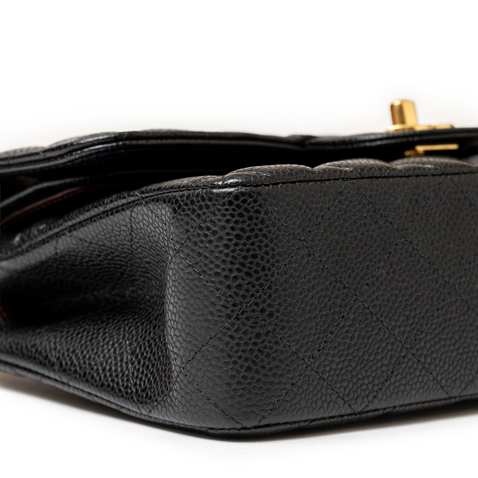 Chanel Classic Flap Bag Small Black Caviar Gold Hardware