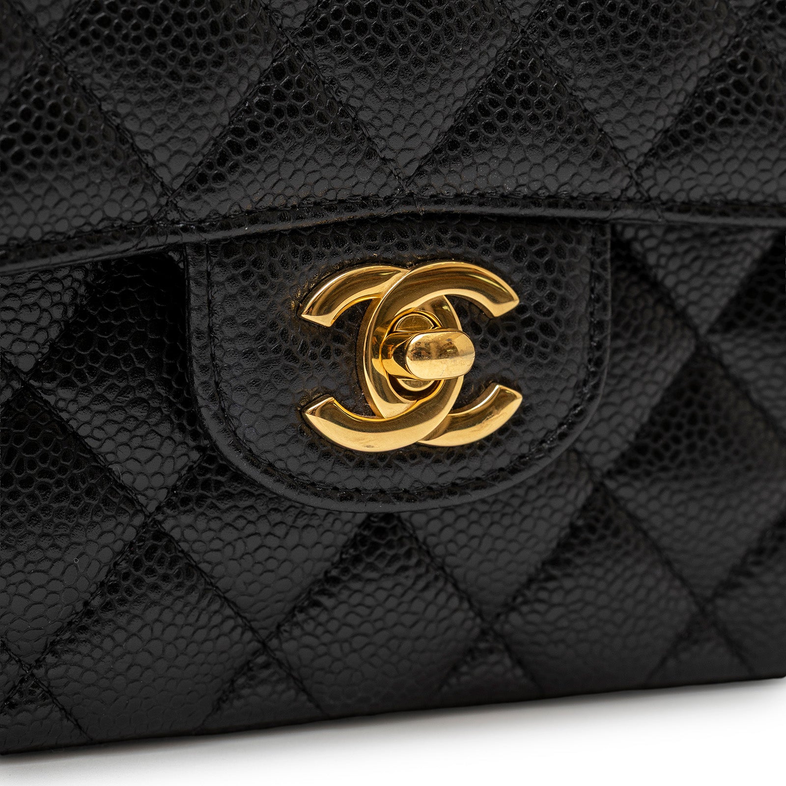Chanel Classic Flap Bag Small Black Caviar Gold Hardware