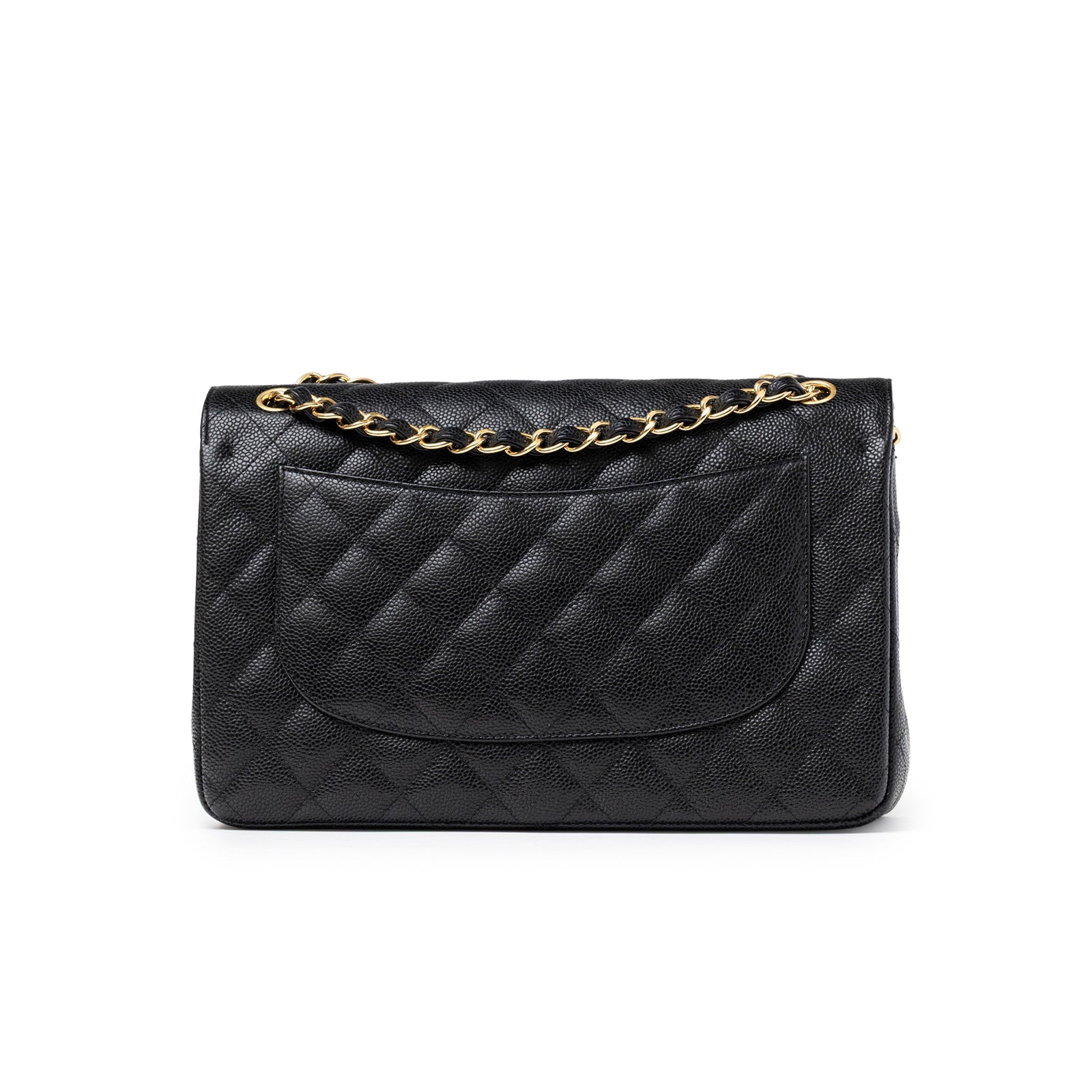 Chanel Classic Flap Jumbo Caviar Black Gold Hardware