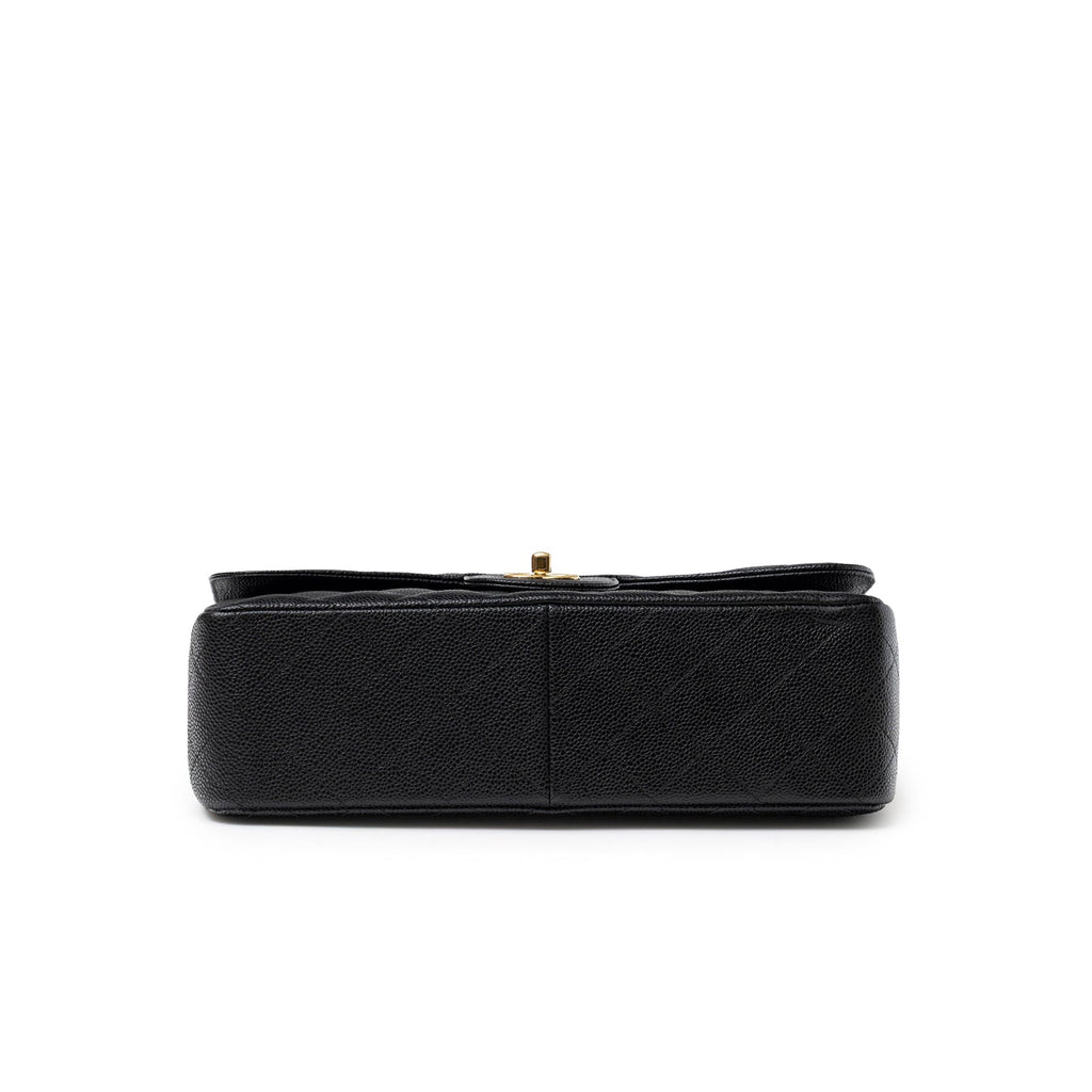 Chanel Classic Flap Jumbo Caviar Black Gold Hardware