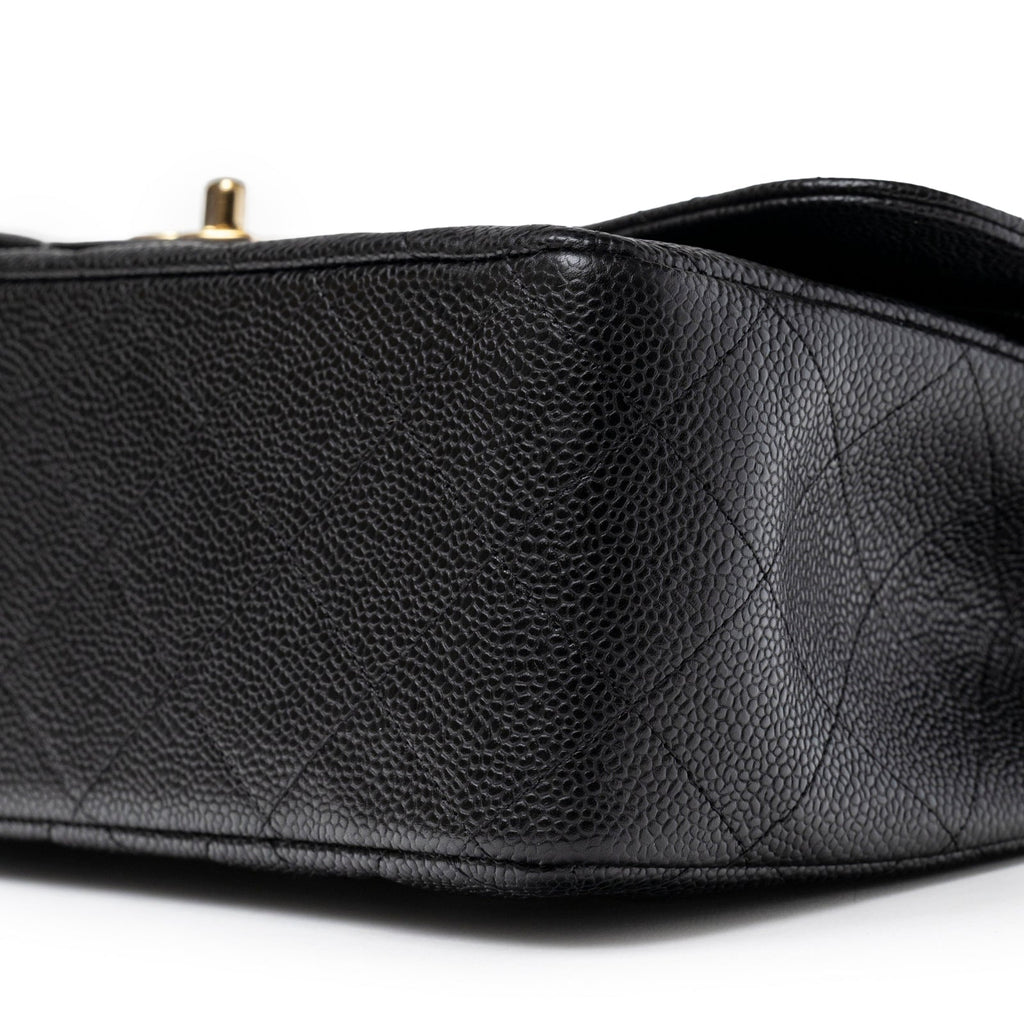 Chanel Classic Flap Jumbo Caviar Black Gold Hardware
