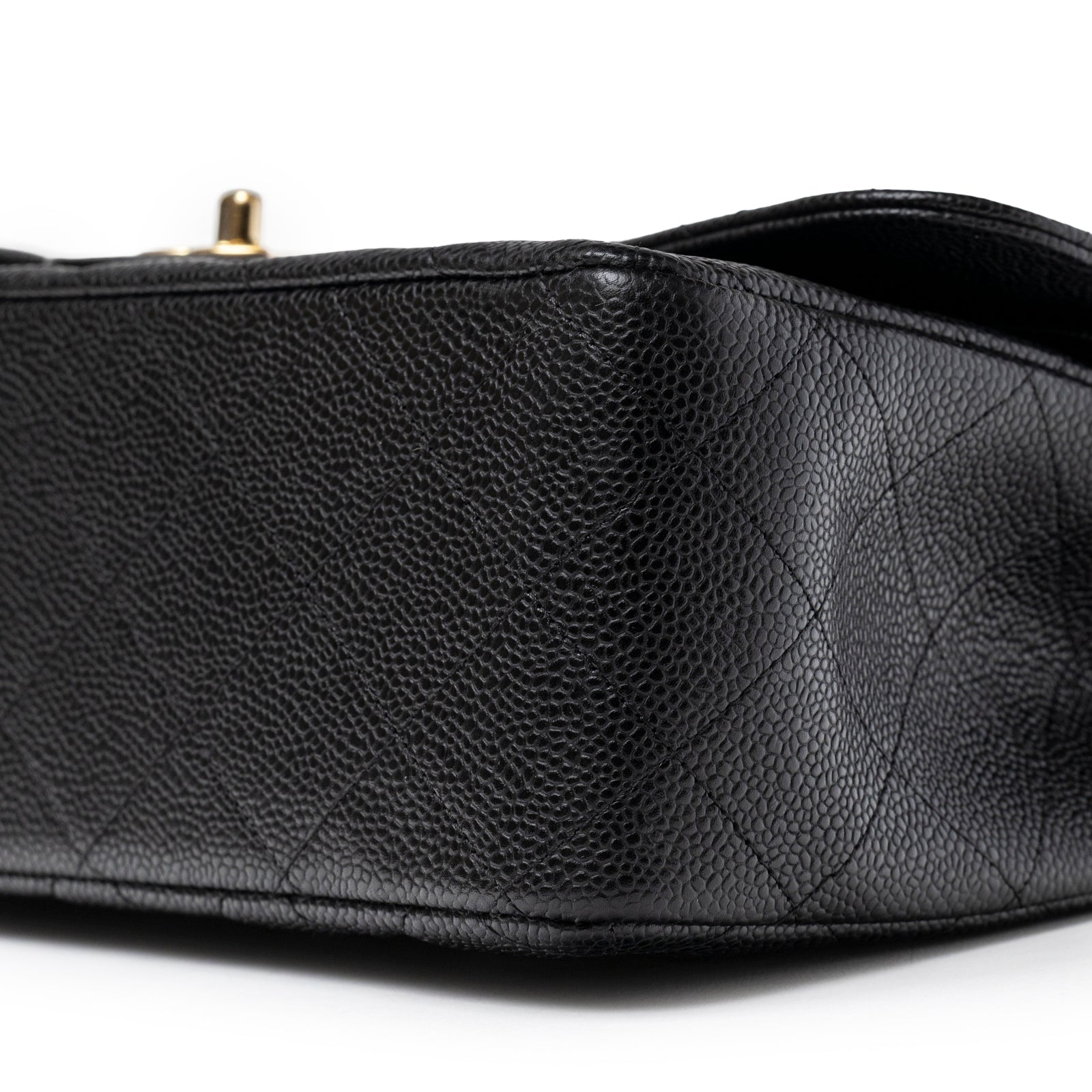 Chanel Classic Flap Jumbo Caviar Black Gold Hardware