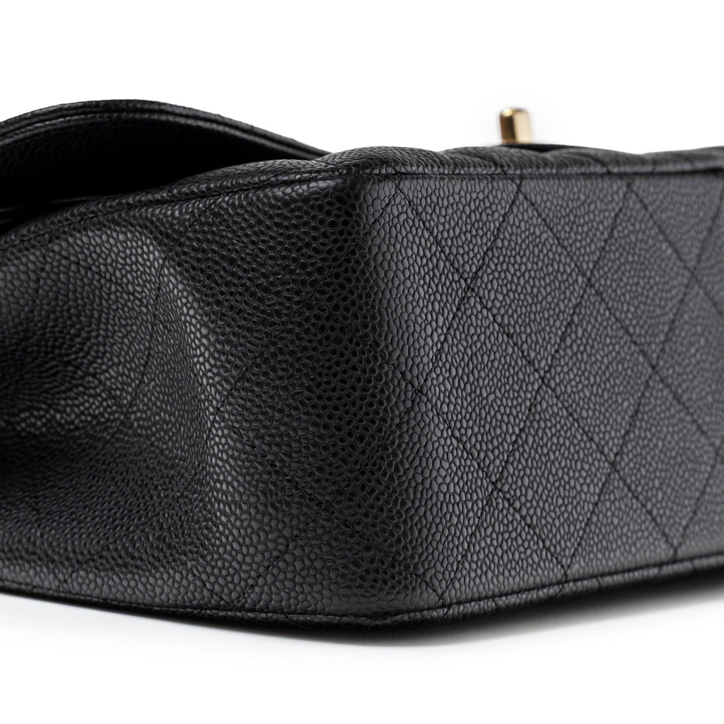 Chanel Classic Flap Jumbo Caviar Black Gold Hardware