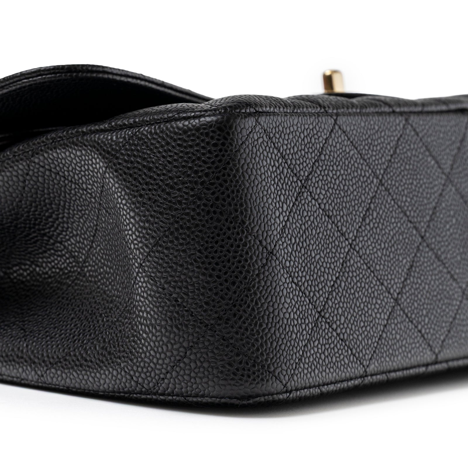 Chanel Classic Flap Jumbo Caviar Black Gold Hardware