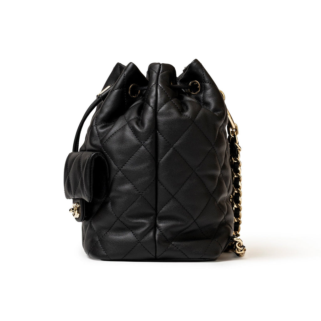 Chanel Coco Mellow Backpack Calf Black Permabrass Hardware 23B