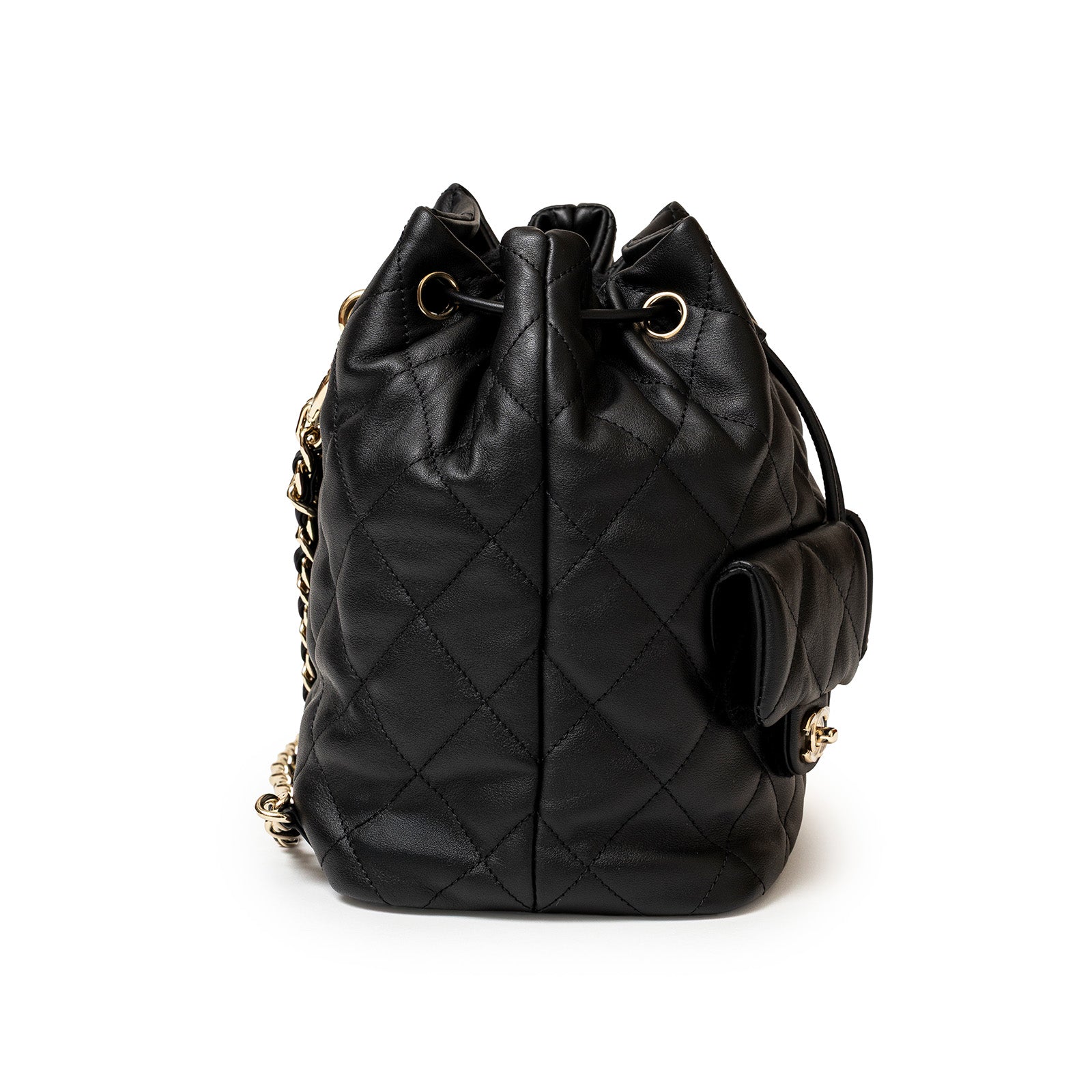 Chanel Coco Mellow Backpack Calf Black Permabrass Hardware 23B