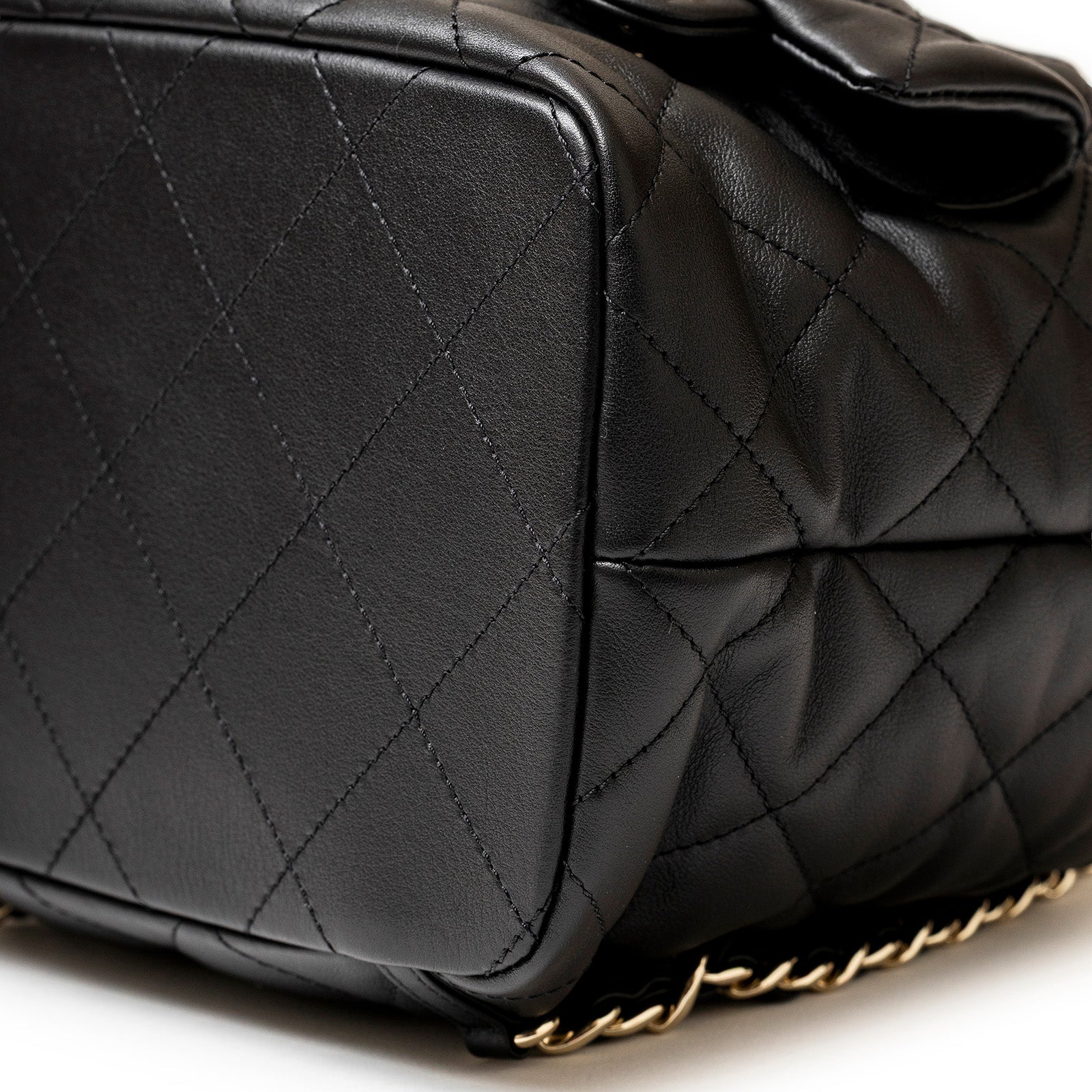 Chanel Coco Mellow Backpack Calf Black Permabrass Hardware 23B