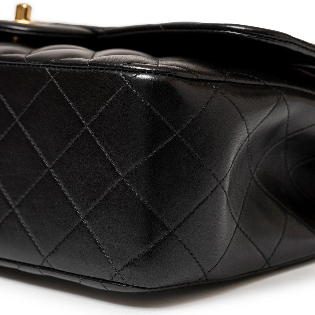 Chanel Jumbo Classic Double Flap Bag Black Lambskin Gold Hardware