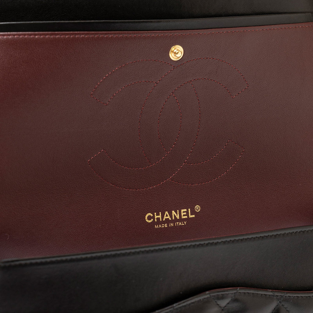 Chanel Jumbo Classic Double Flap Bag Black Lambskin Gold Hardware