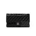 Chanel Medium Classic Flap Bag Black Caviar Palladium Hardware